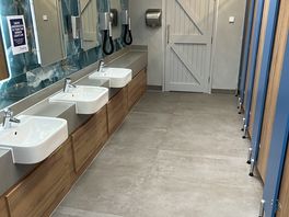 Saubere und moderne sanitäre anlagen- mit abstand echt super 👍