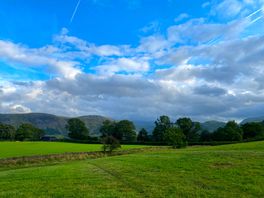 View from where we stayed lower down the field.