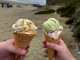 Ice creams at porthtowan form moomaid