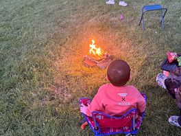 Youngest man’s first camp fire