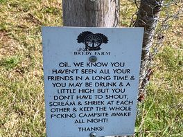 At the campsite