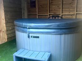 Hot tub on pitch