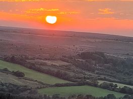 Sunset over the moors
