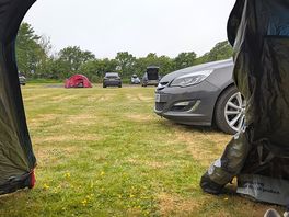 View from inside my tent.
