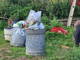 Just one of the piles of rubbish