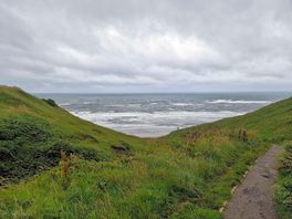 Beach is beautiful but a steep path down/up.