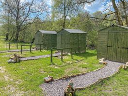 Our three bed in sheds. Book as a couple, or as a family