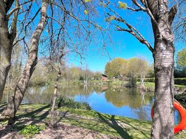 Beautiful lakeside pitch.