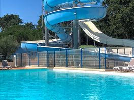 The pool area