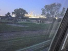 Hinkley point lite up