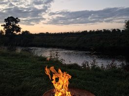 Evening fire