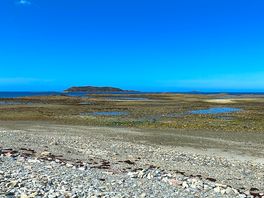 The beach when the tide was out