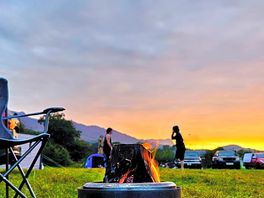 Sunset.