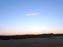 Sunset over the fields