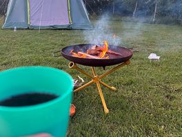 Fire pit. pitch was probably more than double the size of this photo