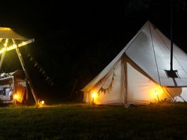 Campsite at night