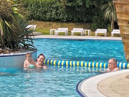 Splash pool fun.