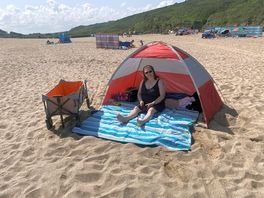 The beach