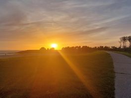Sunset walk behind the campsite