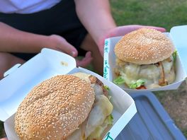 Cheese burger and chilli burger
