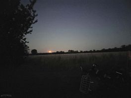 Beautiful moon rise