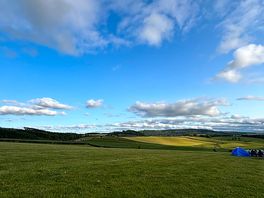 Wide shot of the view in the morning.