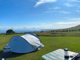 Great view from tent pitch