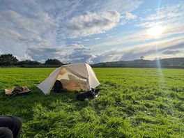 A break in between the showers