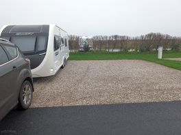 Fab sized hard standing pitches. plenty room for caravan, awning and car!