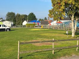View of play area and smaller camping field