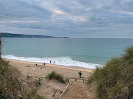 The walk to the beach