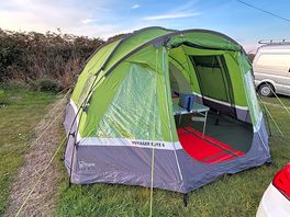 Plenty of space for our 6 man tent and car