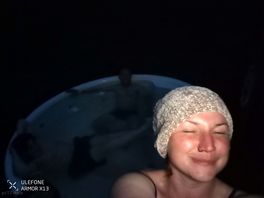 Hot tub on a cold evening 👍