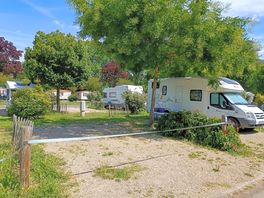 Electric hardstanding and grass motorhome pitch