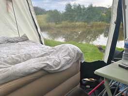 Pond side camping