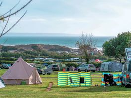 Level grass pitches with a view