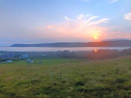 Lovely sunset from the top field