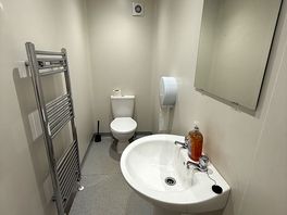 Clean open toilet facilities