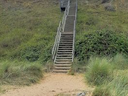 The stairs going down
