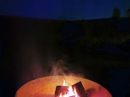 Warm and toasties watching the stars come out