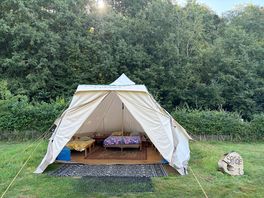 Bell tent, good size for the 4 of us