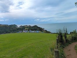 View of the site from the coastal path