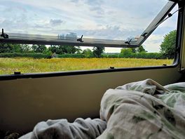 View from the bed in the morning.