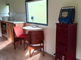 Zeus shepherd's hut living area