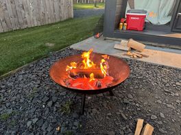 Fire pit rented onsite.