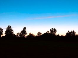 A rare visible sunset this year!