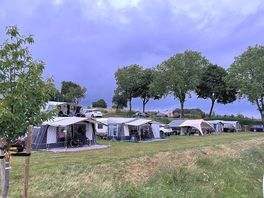 The motorhome/camping pitches area