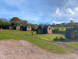 Pods located near park and toilet block