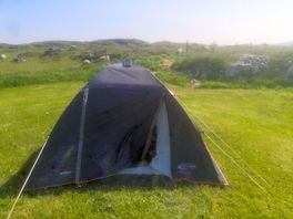 A tent on the site