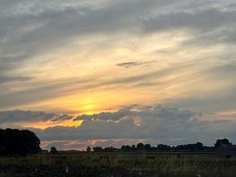 Sun set from the pitch